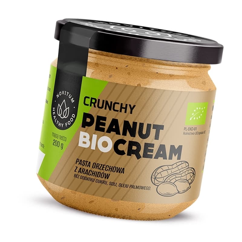 Ekologiczny Krem Orzechowy Arachidowy Crunchy BIO